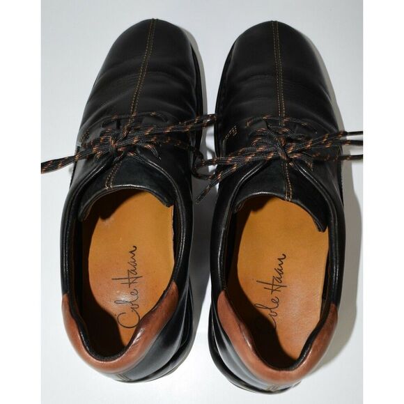 Cole Haan Zeno Lace II Men\'s Size 10 Black Leather Casual Lace Up Oxfords C07483 main image 7